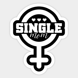 Single Lovable Mom Sticker